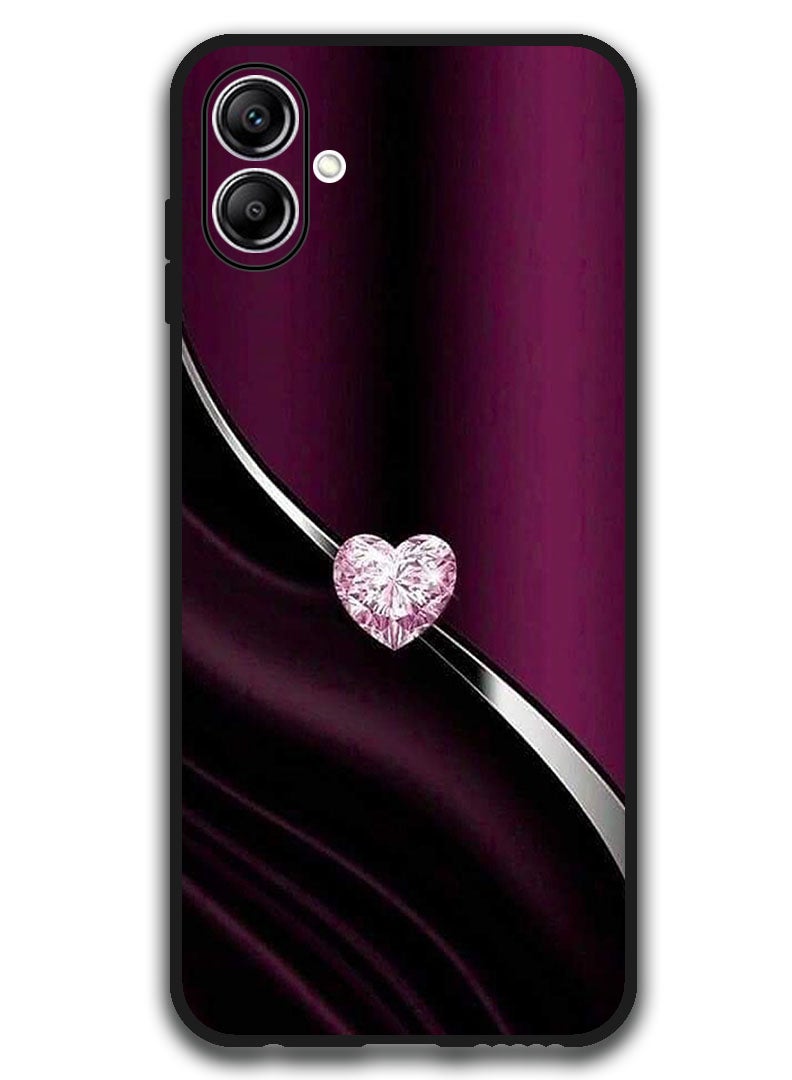 Theodor Case Compatible with Samsung Galaxy A07 6.7 Inch Protection Shockproof Bumper Cover Diamond Heart - Image 1